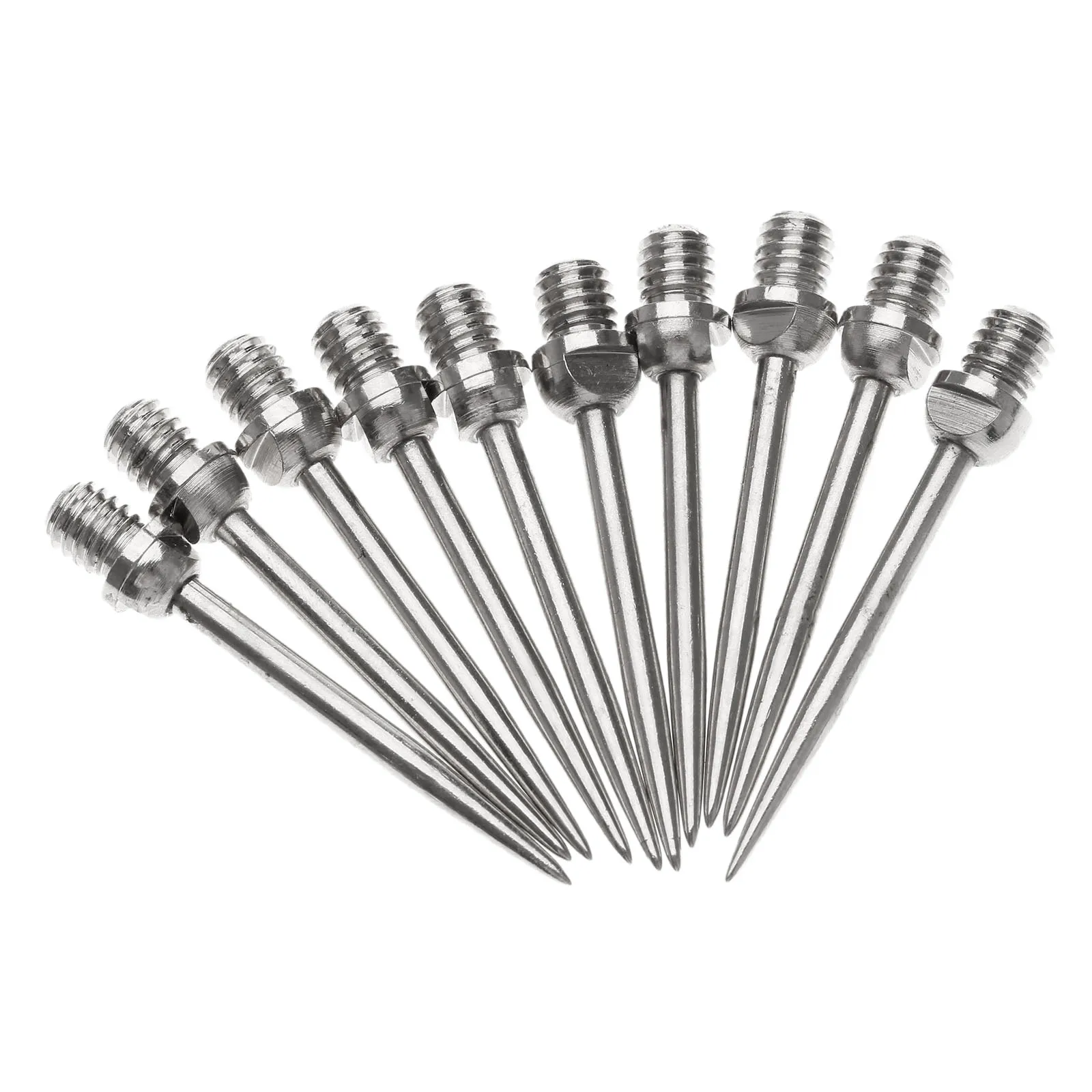 

10 Pcs Silver Harrows Darts Steel Tips Conversion Metal Needle Dart Tip Points Flights Shaft Replace Darts Accessories 3.5cm