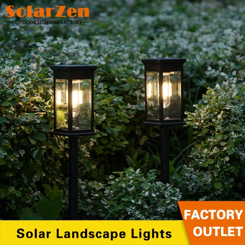 

Outdoor Solar Powered LED Lawn Light Landscape Light Lane Walkway Garden Lawn IP65 Waterproof Courtyard Terrace Solar Powered