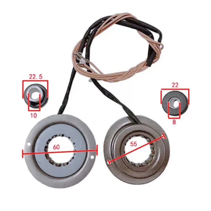 6W To 370W AC Gear Motor Behind The Speed Control Coil with Magnet Core Speed Measurement