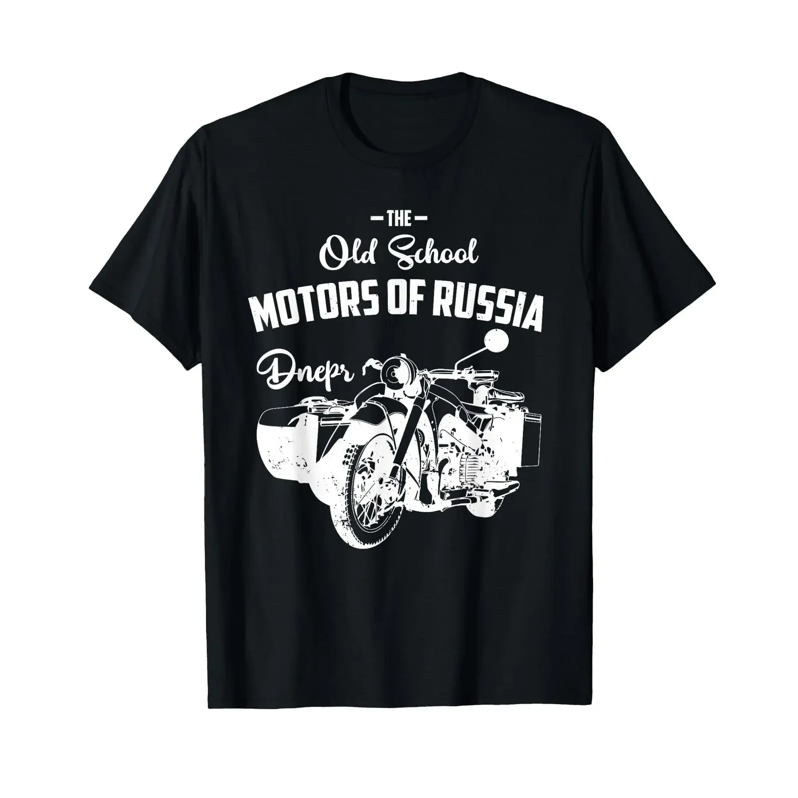 Dnepr Motorcycle Span Offroad Biker T Shirt vintage Washed Top For Everyday Wear graphic Versatile homme Unisex