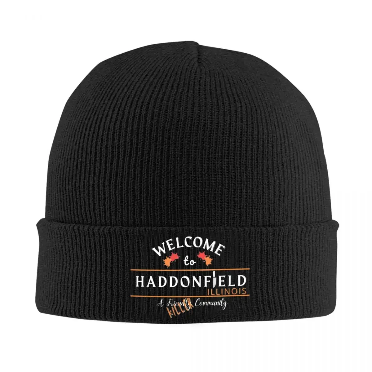 Welcome To Haddonfield Michael Myers Knitted Caps Women's Men's Beanies Winter Hat Halloween Horror Movie Warm Caps