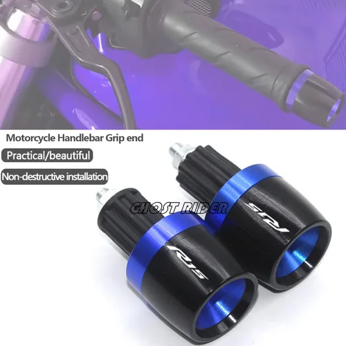 Para Yamaha YZF R15 V2 V3 ABS 2009-2020 motocicleta CNC manillar empuñaduras tapa extremo tapones tapa Accesorios
