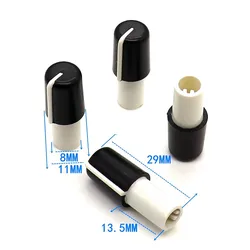 2pcs 11Γ29MM Plastic Potentiometer Rotary Encoder Volume Switch Knob D Axis 6MM Half Shaft Knob