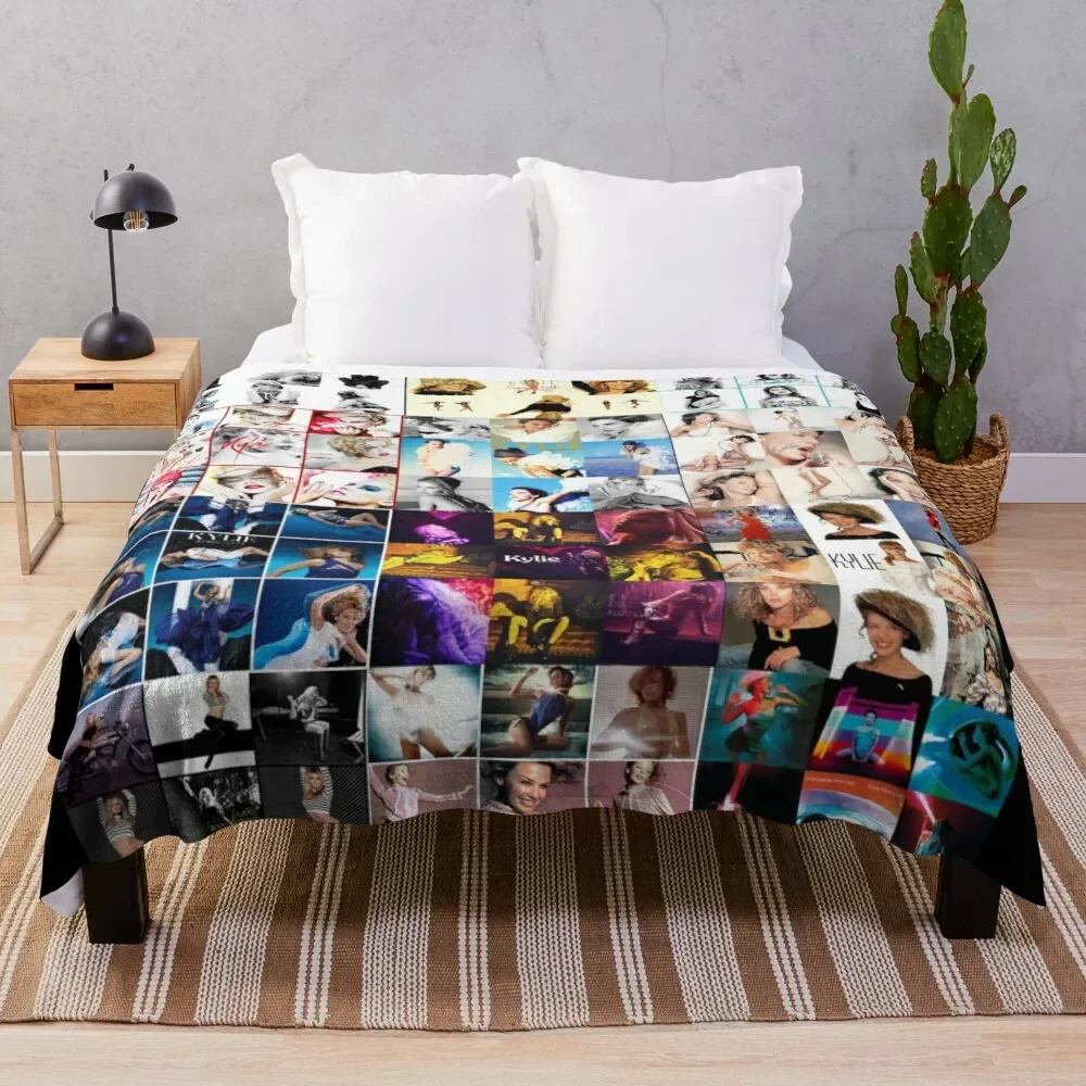 Kylie Minogue - Collage Throw Blanket Tourist Blanket Loose Blanket blankets for beds  blanket  thin blanket  throw blanket