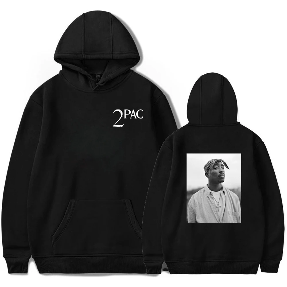 2Pac Hoodie Hip Hop Pullover Hip Hop Hoodie Women\'s Top Boys\' Coat Rap Long Sleeve 2023 Men\'s Clothing Rap Pattern New Hoodie