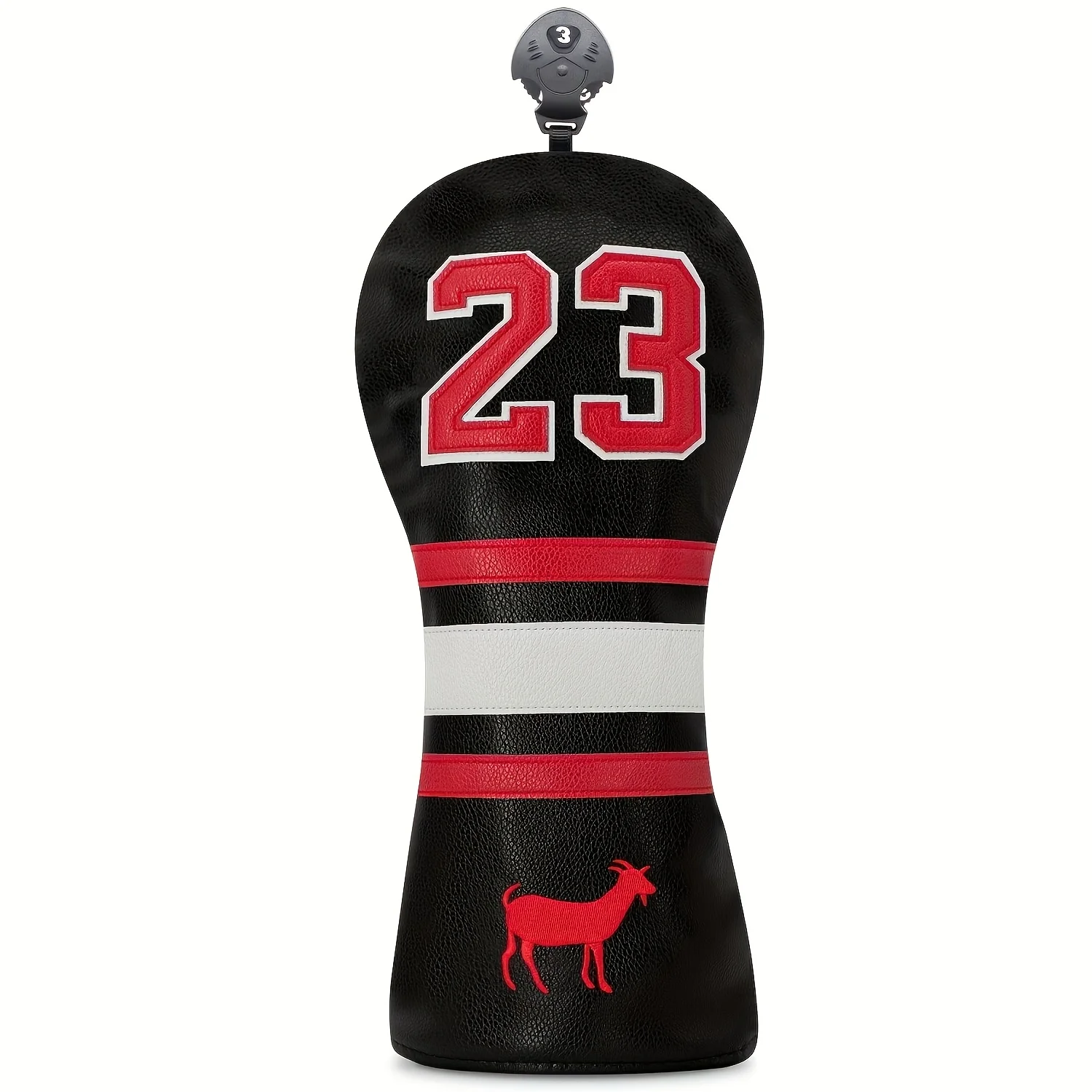 1pc or 3pcs Number 23 Goat Golf Headcovers Compatible for Driver, Fairway, Hybrid Clubs - Number 23, Headcover for Golf image 2