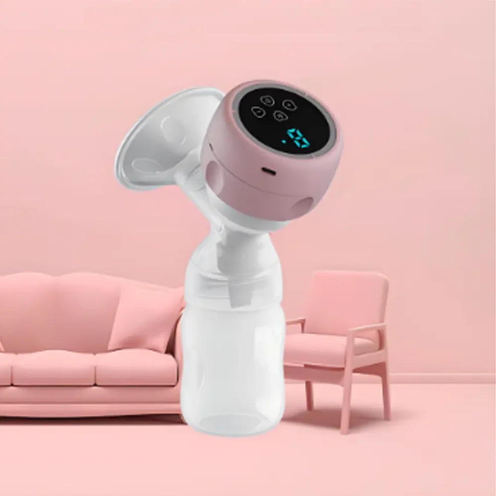 مضخة الثدي الكهربائية المحمولة مضخة الثدي شاشة LED الحليب مجتذب للأمومة الرضاعة الطبيعية التلقائي الحالب الراحة جامع