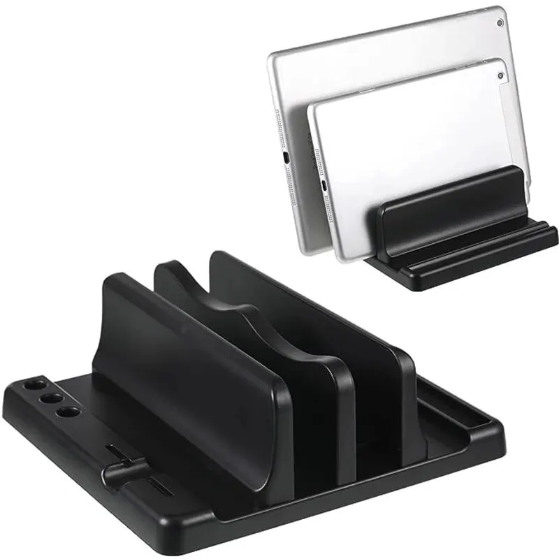 4 In 1 Computer Stand Plastic Vertical Laptop Stand Holder Adjustable Desktop Notebook Dock Space-Saving