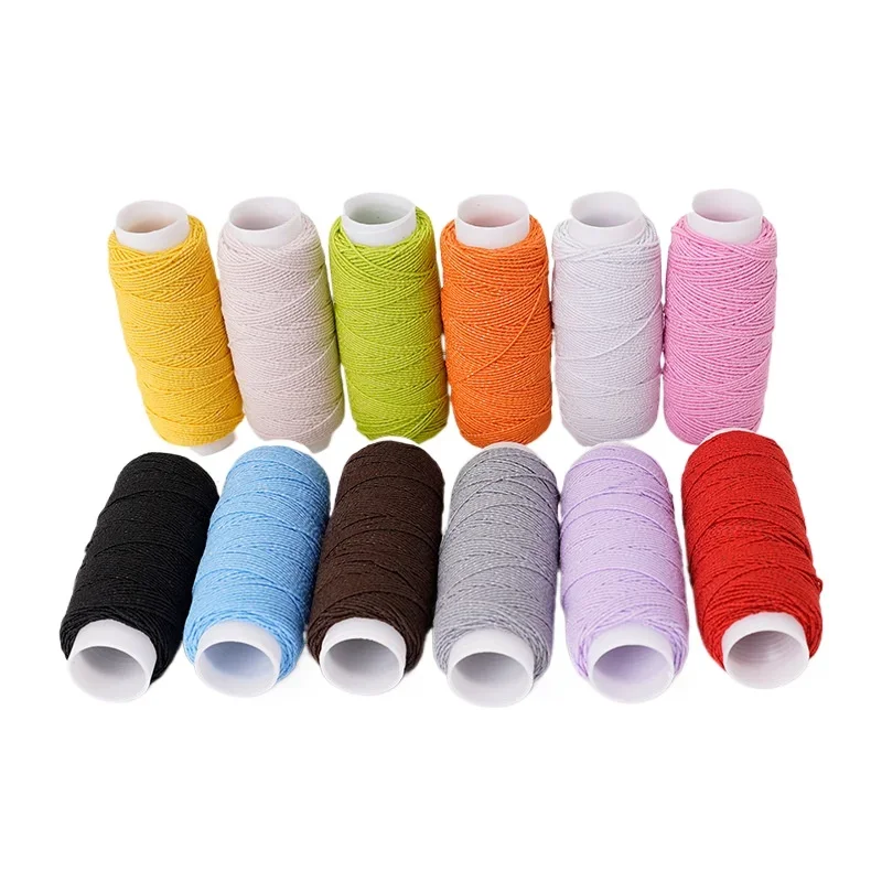 12 Color Set Color Elastic Rope Very Fine High Elastic Thread Sewing Machine Bottom Line Fine Rubber String 0.6mm