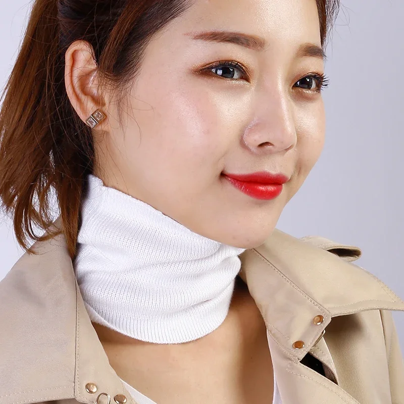 여성용 니트 넥 워머 다기능 넥 게이터 헤드밴드 헤어밴드 야외 하이킹 캐주얼 가을 및 겨울 액세서리