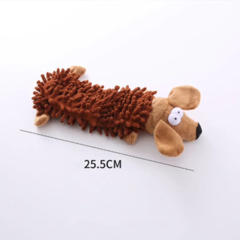 Strapazierfähiges Haustier-Hunde-Plüschtier für kleine Rassen – quietschendes Kauspielzeug in Tierform für Chihuahua Yorkshire Bichon Welpen – Detail 11