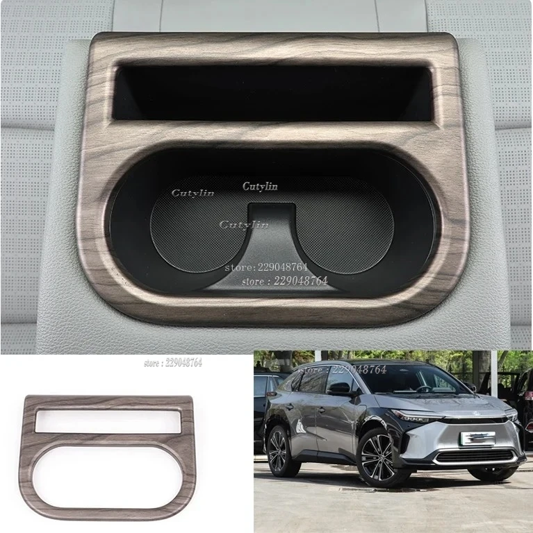 LHD For Toyota BZ4X EA10 2022 2023 2024 interior Peach Wood Door Armrest Window Lift Switch Cover Gear Shift Air Vent Cover Trim
