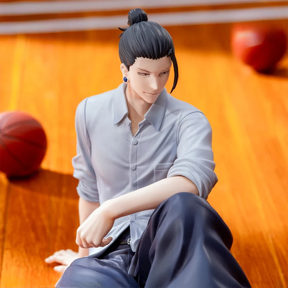 Statue de Satoru Gojo Jujutsu Kaisen, figurine Geto Suguru, Posture assise, figurines d'action, modèle animé, jouets d'ornement en Pvc
