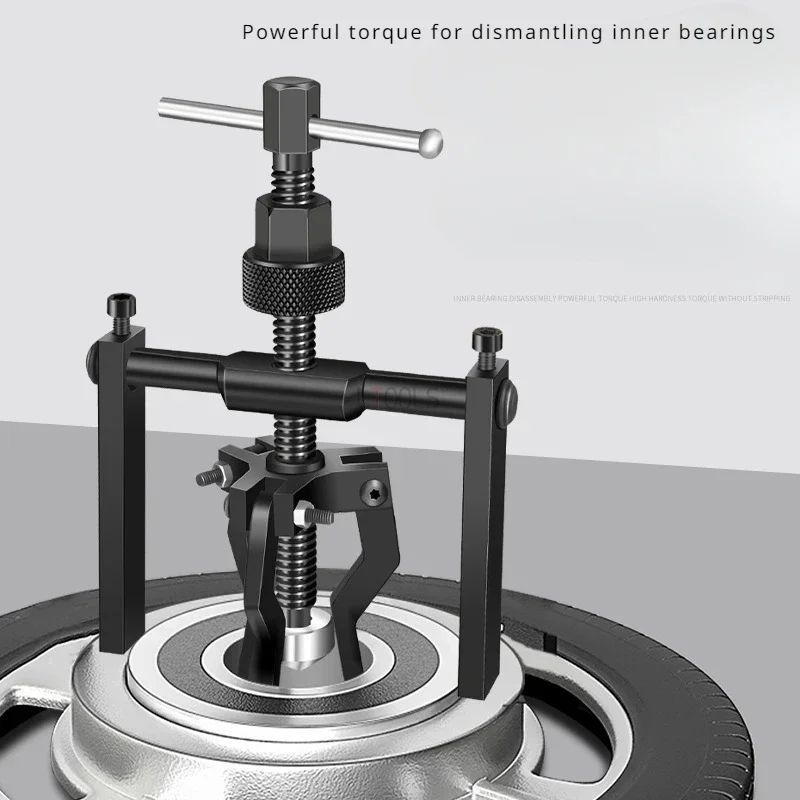 Inner Hole Bearing Puller Tool Steel 3 Claw Inner Bearing Puller Woodworking Disassembly Tool for Drum Washing Machine Hand DIY