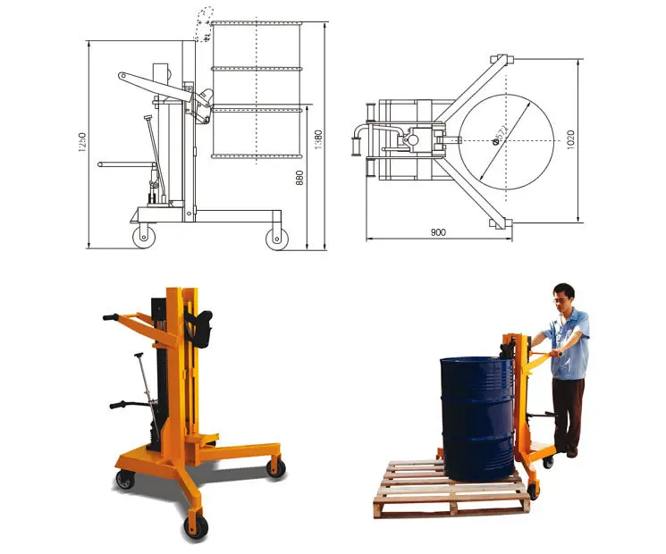 Drum handling equipment - manual drum lifts