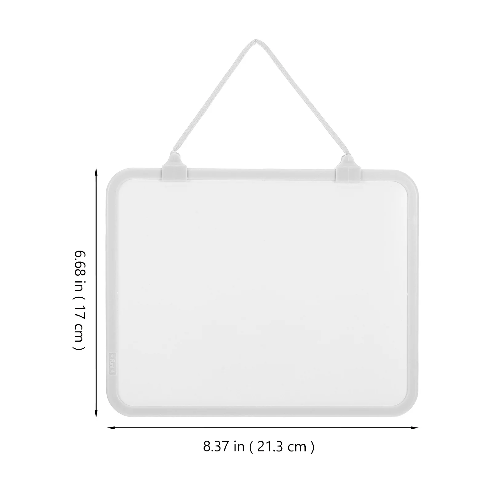 Pizarra blanca pequeña colgante de borrado en seco magnético, cuerda desmontable, superficie borrable para dormitorio, oficina, hogar, Mini pizarra blanca