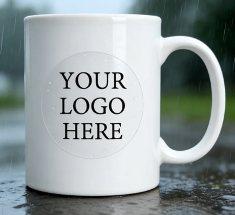 3-6 cm Circular Custom Transparent Waterproof Kraft Paper White Paper Stickers with Custom LOGO/Wedding Stickers/Custom Design S