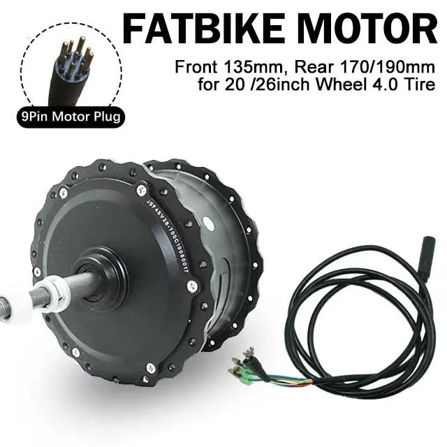 48V 1000W ブラシレスファットバイクモーター 20/26インチ
