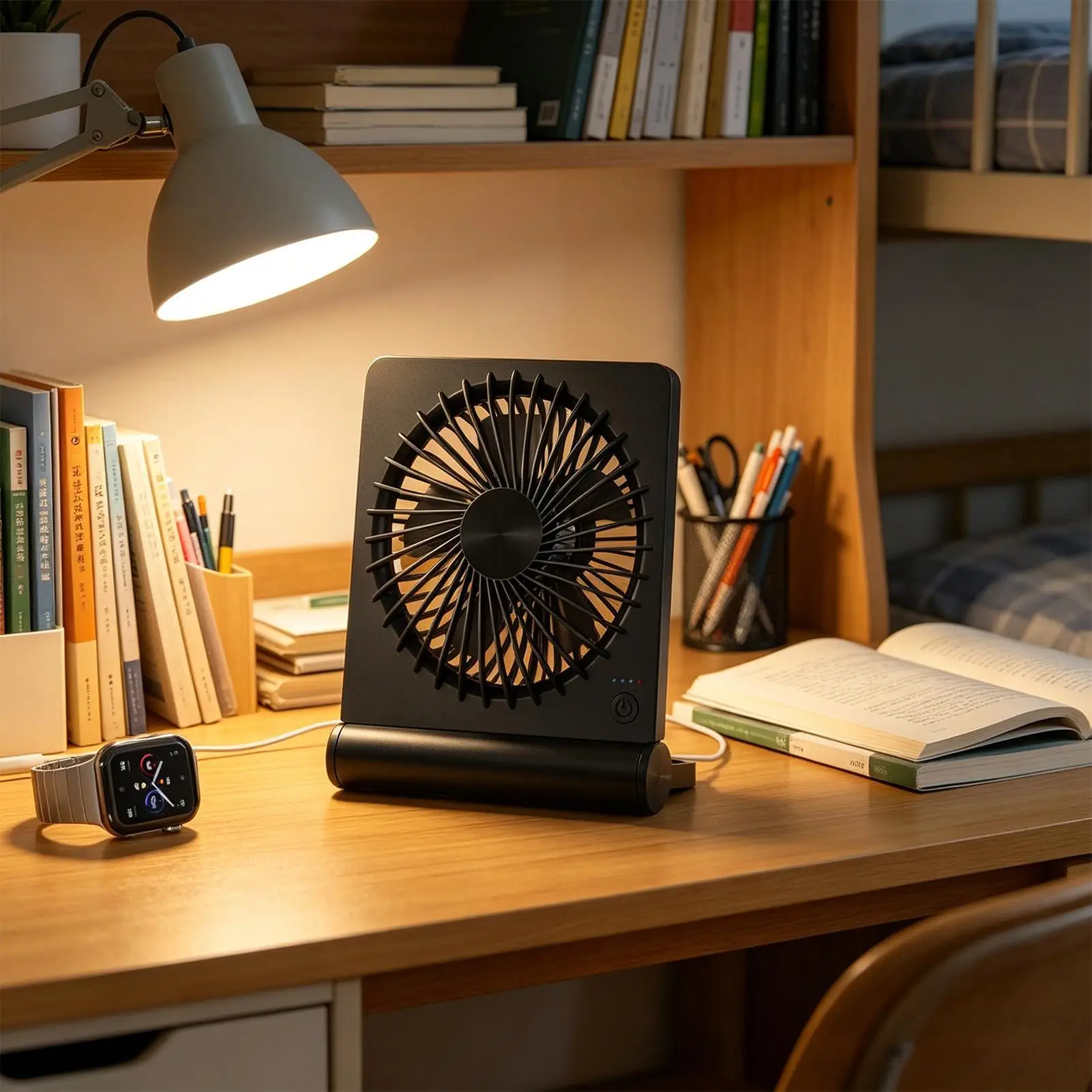 Multifunctional Electric Fan Circulator Small Travel Fan Wireless Portable Home Quiet Ventilator Desktop Fan Air Cooler