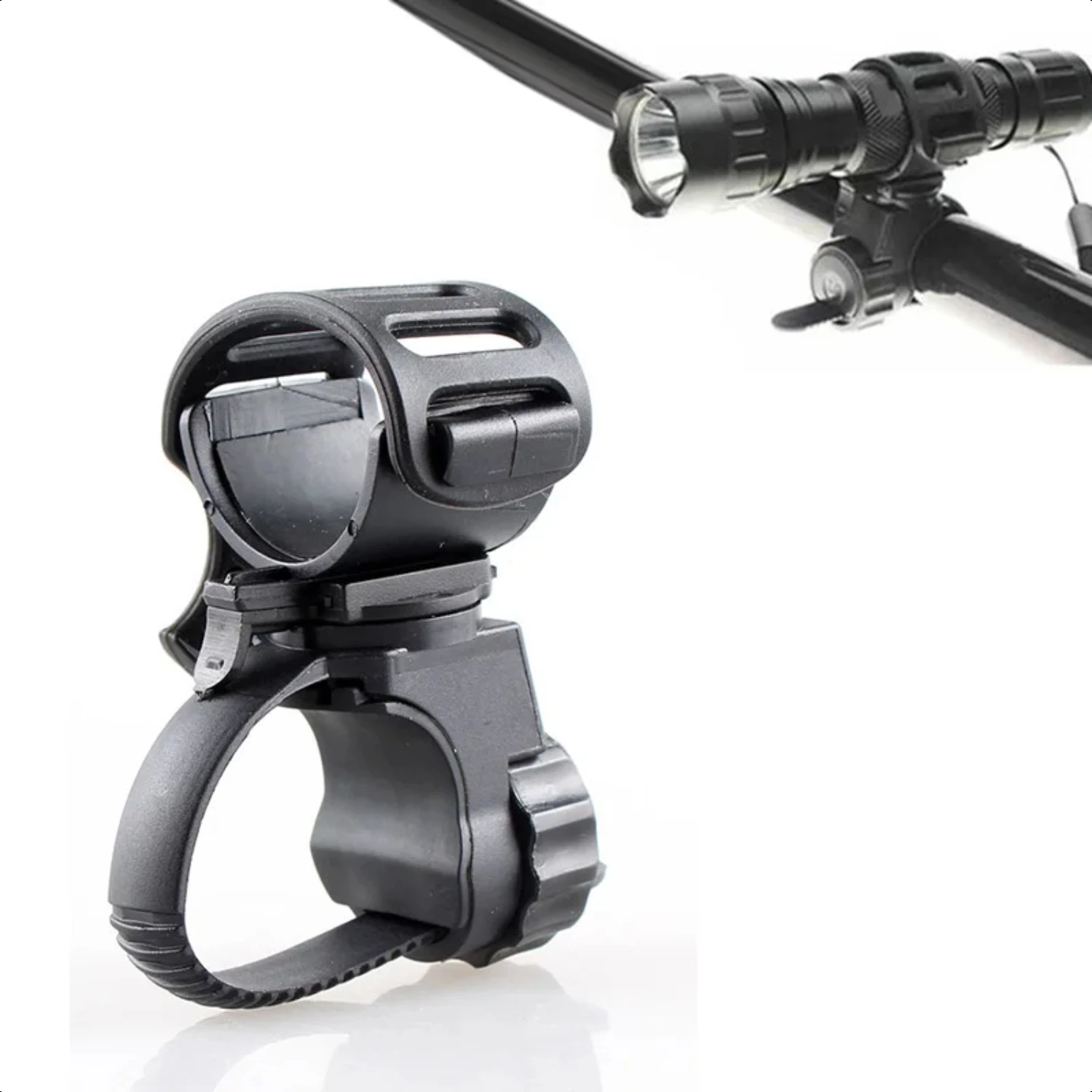 

Degree Cycling Clip Clamp Rotation Bike Flashlight Torch Mount Front Light Holder Clip Bicycle Accessorie cycling