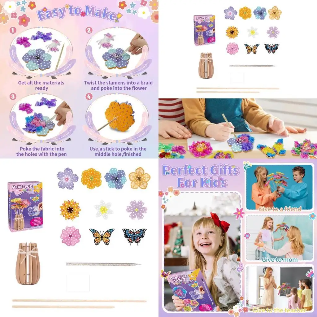 97be-childrensファブリックアート織りセット親子絆のアクティビティセーフクラフト用品