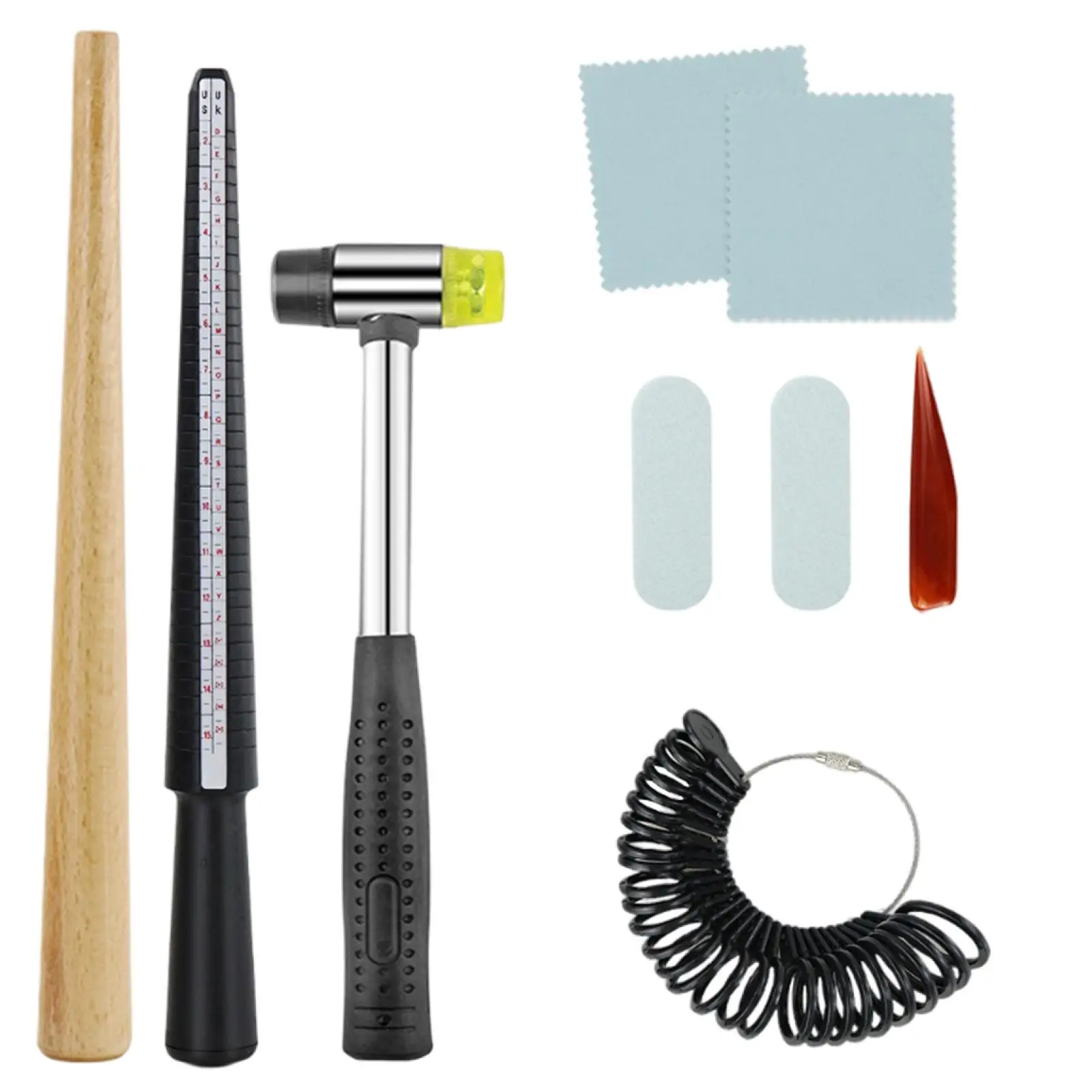 Ensemble d'outils de mesure de calibrage professionnel, équipement de jauge à doigt, 9 pièces