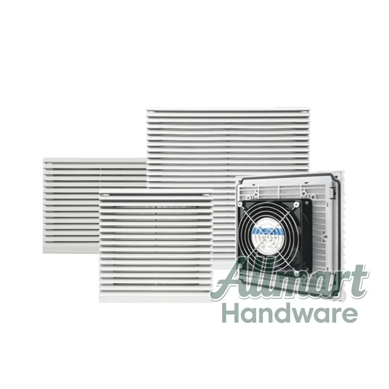 Control box high air volume exhaust fan distribution box, louver switch cabinet heat dissipation filter group high air volume