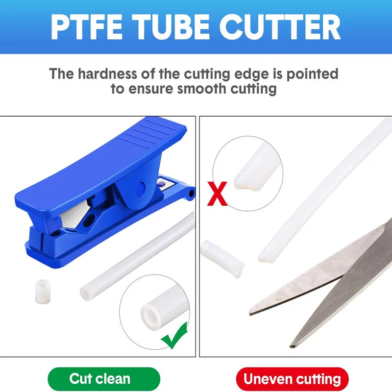 PTFE Plastic Tubing Cutter Hose Tube Pipe Accurate Tube Cutting Tool for Nylon PVC PU Tube and Hose Cut Up To Mini Air Line