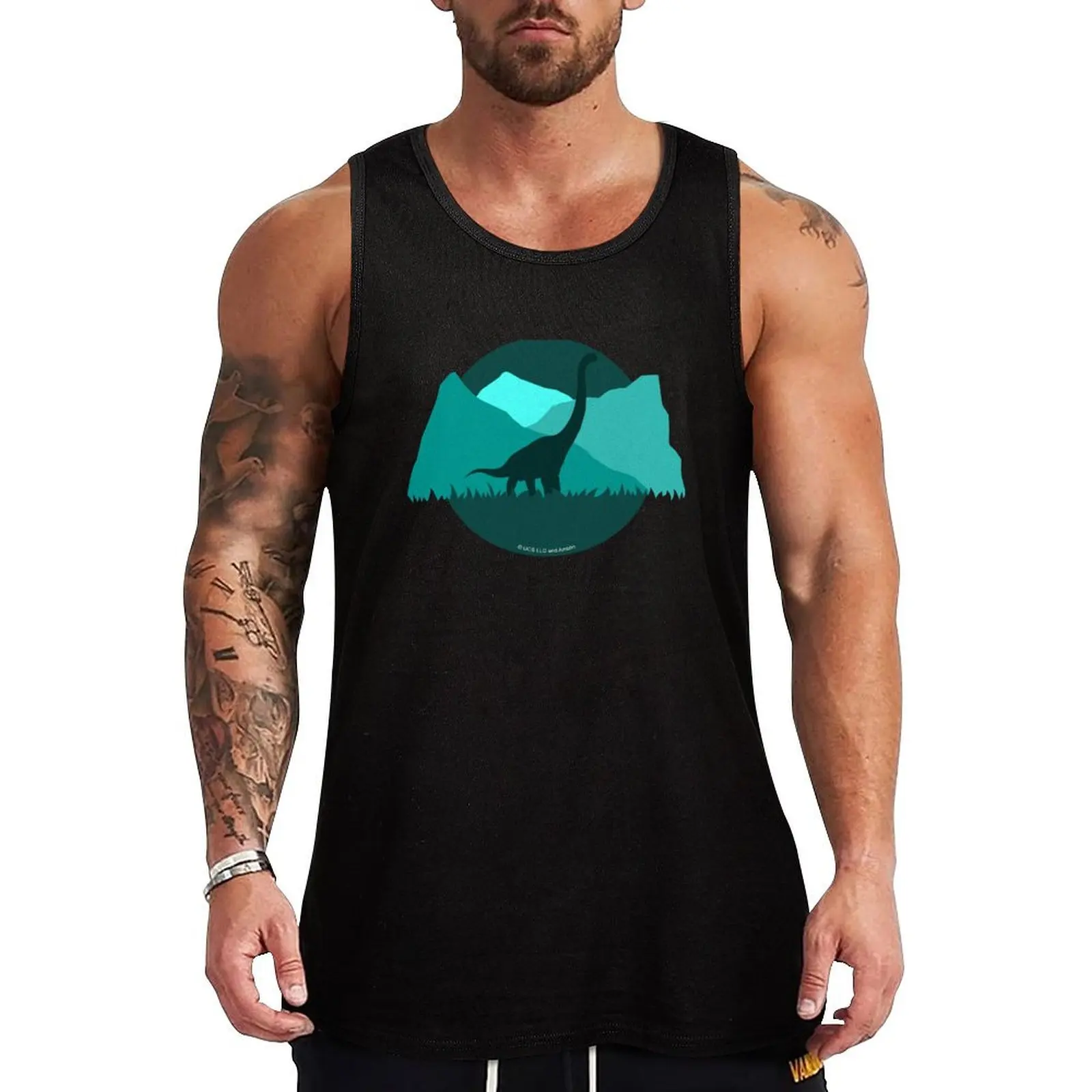 

Brachiosaurus Jurassic World Tank Top Gym wear Men's clothes sports t-shirts for men gym accessories men