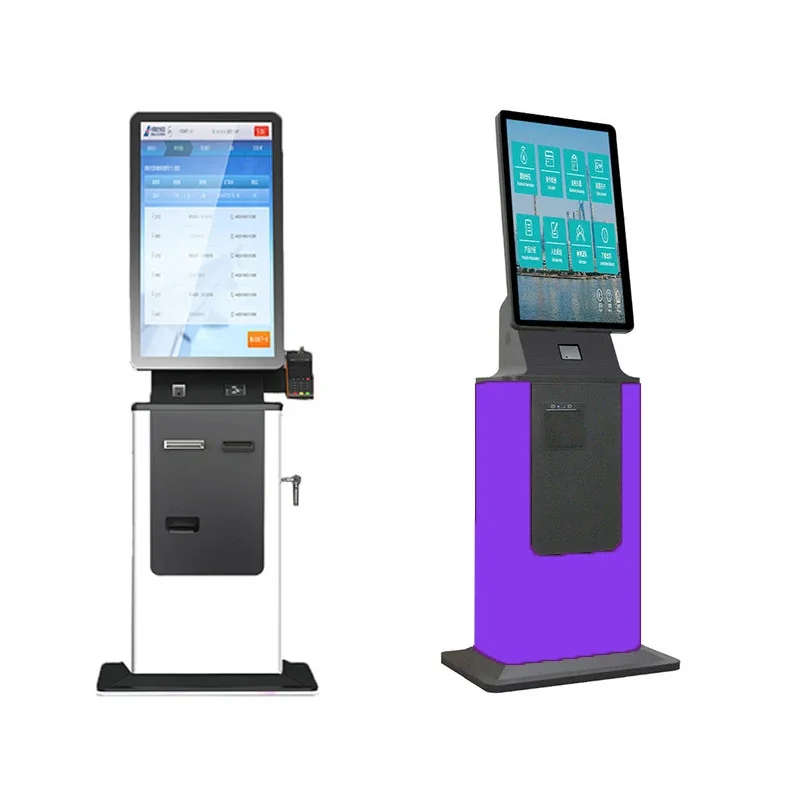 Chiosco di pagamento per servizio autonomo con supporto da pavimento, chiosco di pagamento per parcheggio, chiosco per banconote, chiosco per banconote