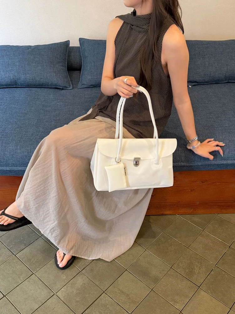 SHELKSBAG Handbags for Woman 2026 Summer New Collection Water Resistant Candy Color Large Capacity Daily Use Tote Shoulder Bag
