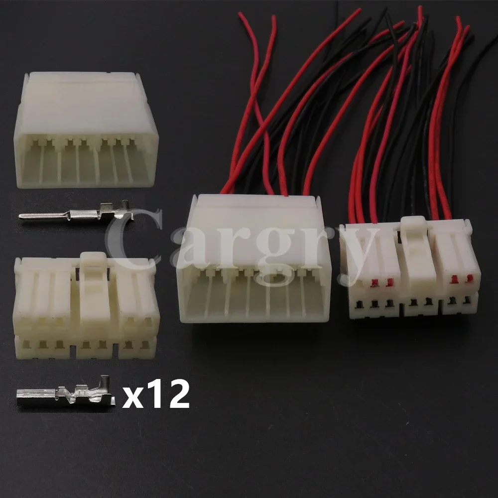 

1 Set 12P 174933-1 173851-1 Car Electrical Socket Auto Wire Cable Plug AC Assembly Automobile Connector Assembly