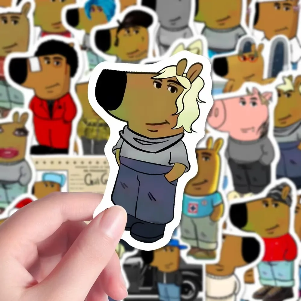 

65 шт., мультяшные забавные наклейки с изображением собаки, граффити, украшения, чехол для ноутбука, телефона, ноутбука, багажа