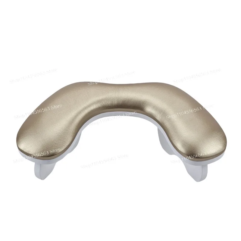 U-Shaped Foldable Nail Pillow – Russian-Style Slant Leather Cushion for Salon