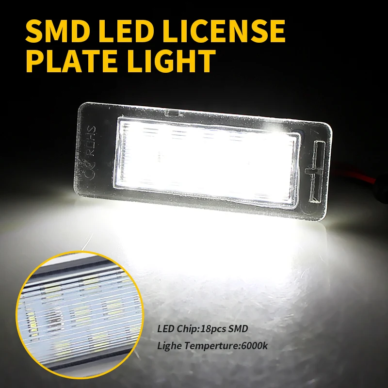 2X لسيارة شيفروليه كروز/كانارو/كورفيت ستينغراي/SS/Equinox/إمبالا/سونيك/فرافرس Canbus خالية من الأخطاء LED رقم لوحة ترخيص الضوء #4