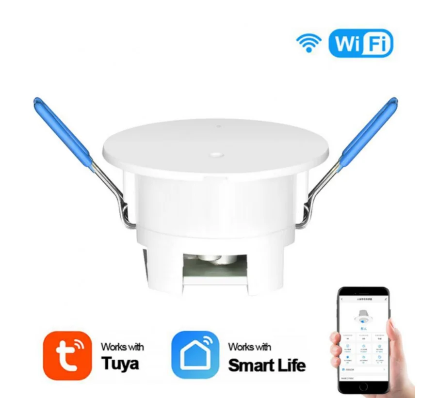 YS-H24G Smart Life Human Presence Sensor MmWave Radar Pir Motion Sensor With Luminance Detection