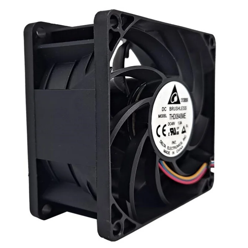 Venta al por mayor: ventilador de refrigeración delta original, 8CM, DC48V, THD0848ME 8038, 4 cables de alto volumen