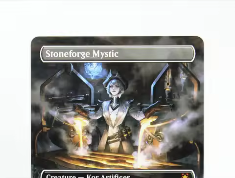 [Stoneforge Mystic] Foil/Holo TCG Magical Proxy Black Top Quality Proxy Playing Cards Gathering Board Game Deck Trading Cards