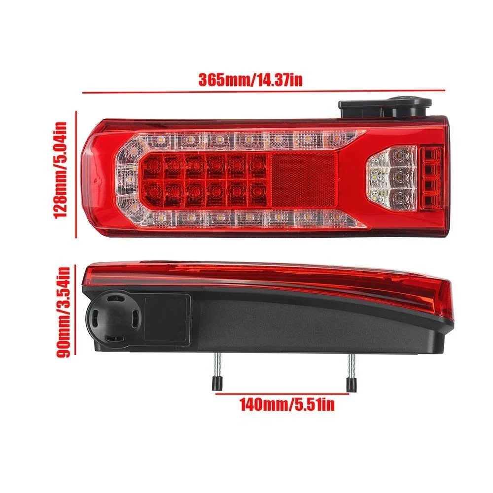ATVOV 24V LED Rear Tail Light Reverse Bumper Brake Stop Taillight Warning Lamp For Mercedes-Benz ACTROS MP5 Truck Trailer Lorry