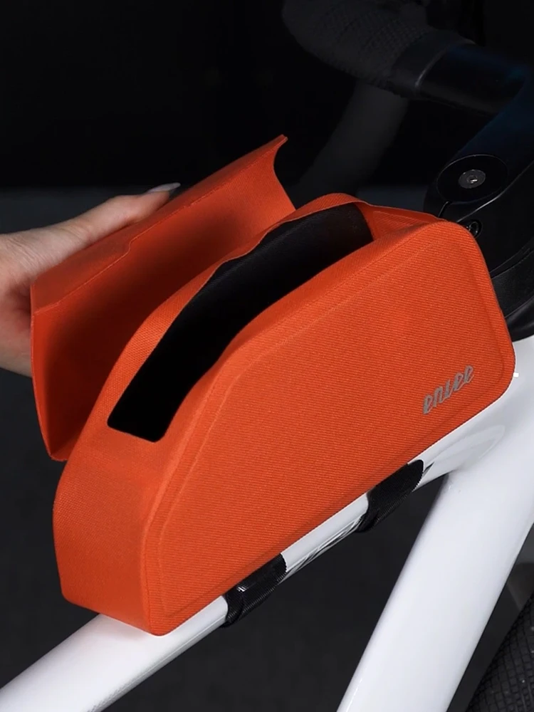 AliExpress Bicycle Bag with Magnetic cover Road Bike Top Tube Bag Waterproof cycling Front Tube flap Pouch Mountain Road bike accessorie