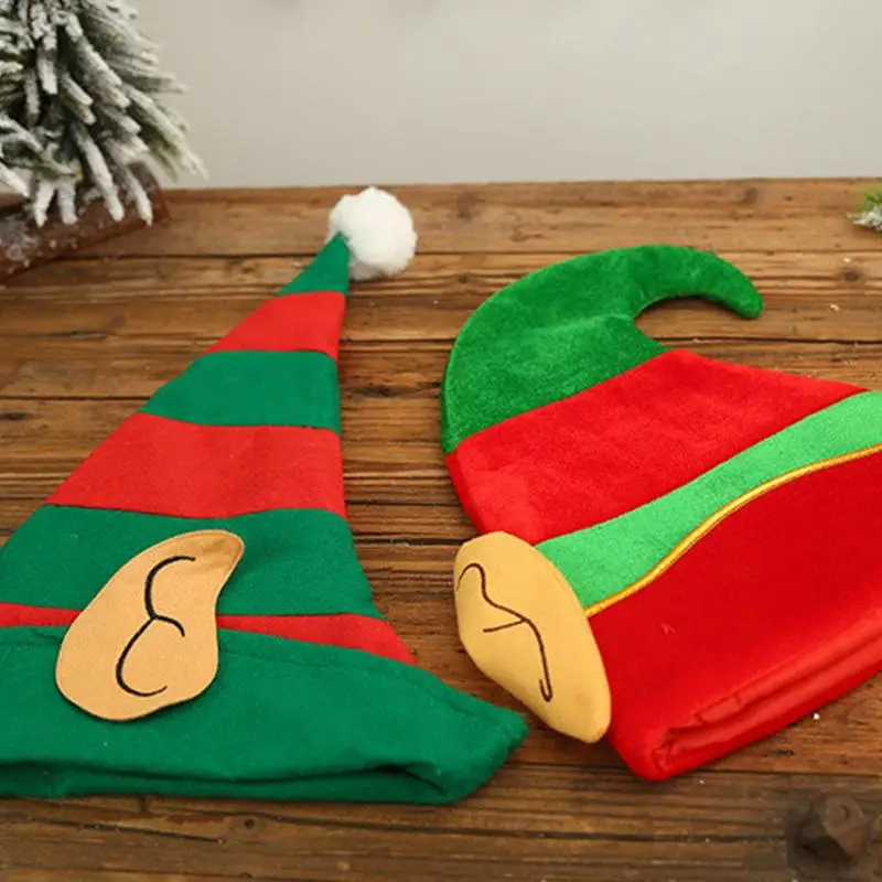 Christmas Hats Cute Christmas Elves Hats Holiday Hats Photo Props Costume Accessories For Pretend Play Adults Kids Use