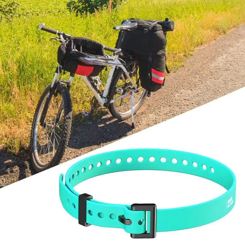 

Bikes Luggage Straps Silicone Bundling Straps For Extension Cords Multi-Purpose Adjustable Wear-Resistant Strong Hook Loop