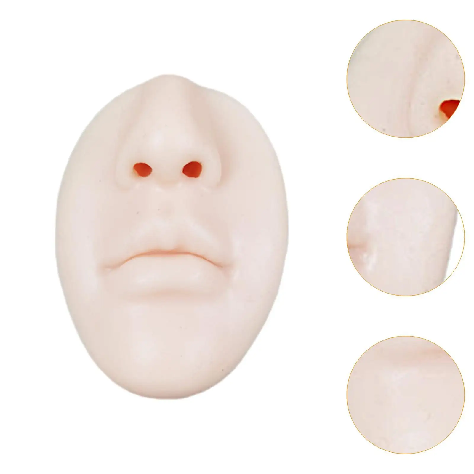 Realistic Silicone Nose and Lip Practice Model for Makeup Tattooing Artistic Face Painting Jewelry Display