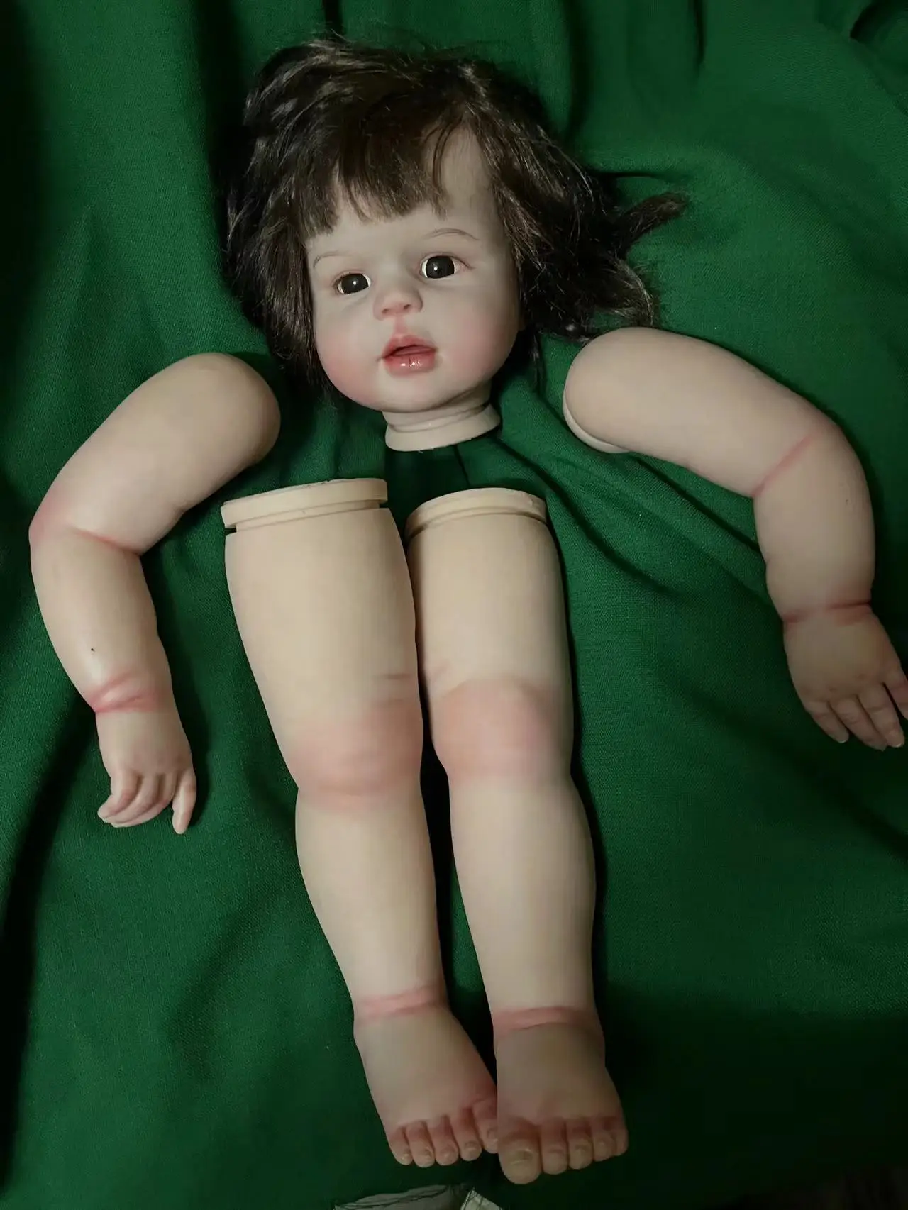 

FBBD Customized Limited Supply 29inch Reborn Baby Peggy Huge Girl With Hand-Rooted Hair DIY Part Dolls For Children