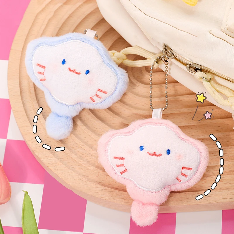 Cartoon Ray Plush Pendant Keychain Cute Funny Manta Ray Soft Toys Keyring Pendant Kawaii Backpack Decoration Accessories Gifts