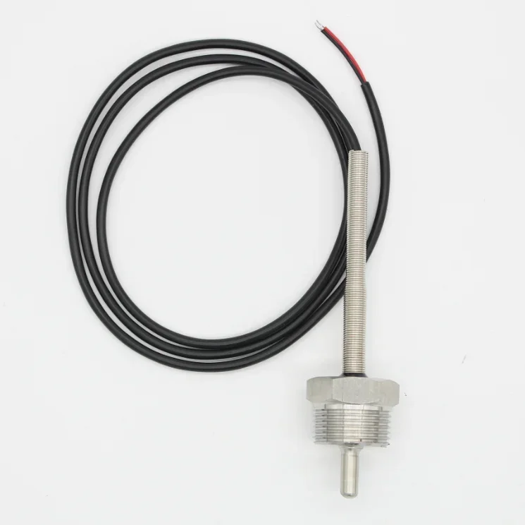 

NTC 3950 10K Thermistor Temperature Sensor SUS304 OD 6mm Probe Wire 1m -40~150 Degree Thread 3/4 pipe L30mm-300mm