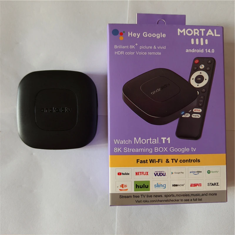 Глобальная версия Mortal T1 Smart TV Box Android 13.0 OS 4K Медиаплеер Dual Wi-Fi Allwinner H313 TV Box Bluetooth Set Top Box