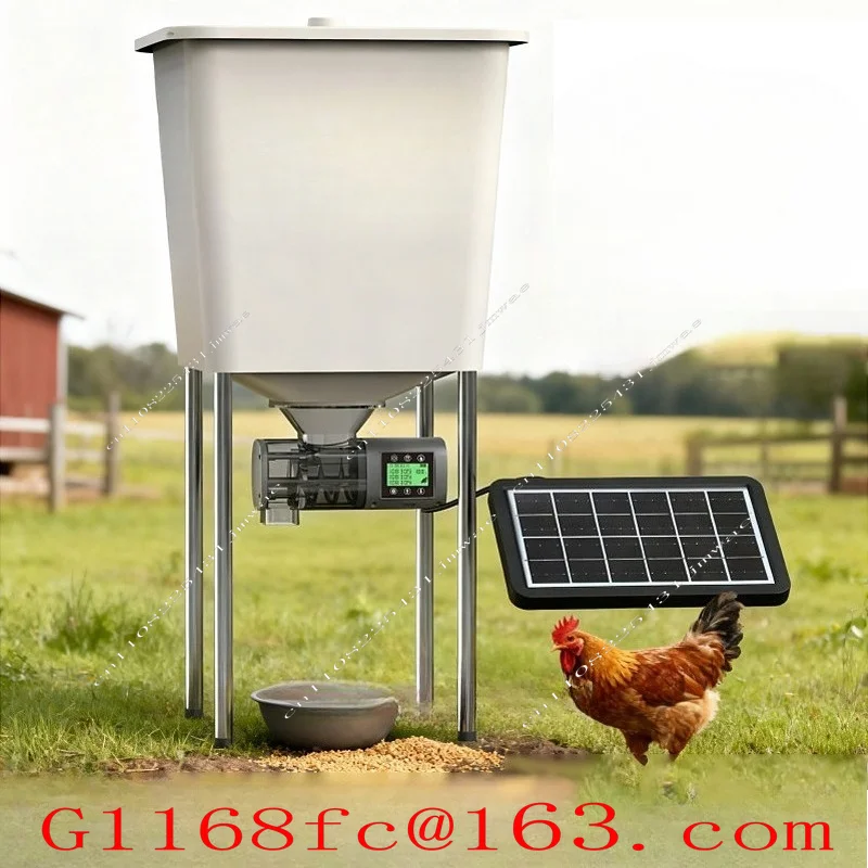 Automatic Chicken Feeder Pigeon Chicken Duck Carrier Pigeon Trough Intellegent Timing Automatic Chicken Feeder Pigeon Supplies