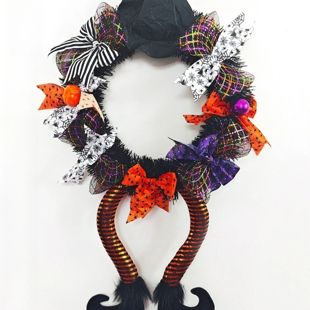 2025 جديد هالوين جارلاند الباب شنقا إكليل مسكون ديكورات منزلية قلادة شبح مهرجان الرعب قلادة حفلة