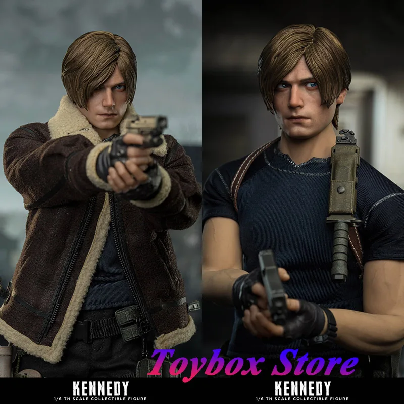 MTTOYS017 Leon Kennedy 1/6 Figura de ação olhos móveis cabeça substituível design 12 Polegada modelo de soldado colecionável coleção de presentes